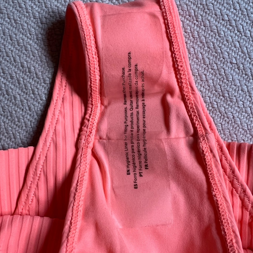 NWT neon ribbed high cut bikini bottom - Picture 5 of 5